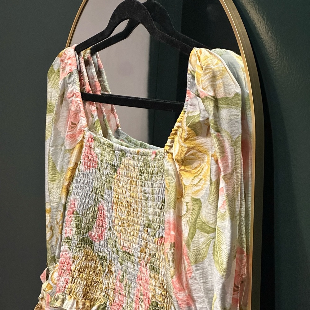 Express floral crop blouse: size small